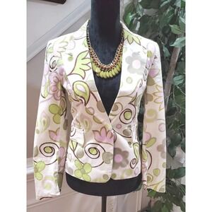 Donna Rae Women Beige Cotton Single Breasted Long Sleeve Casual jacket Blazer 4